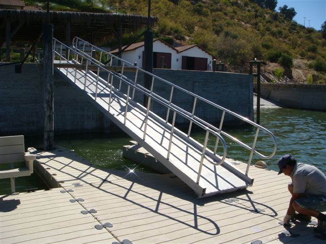 Muelle residencial Rapel pasarela acceso 