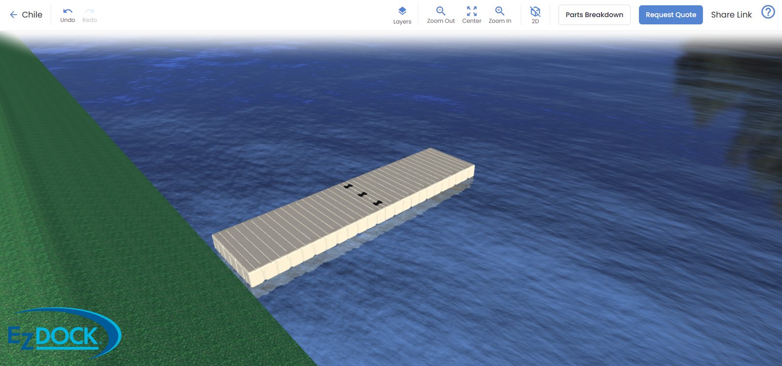 Diseñe el muelle flotante paso 7