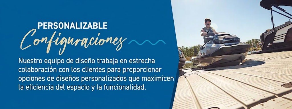 Muelle flotante EZ-Dock instalado en Chile